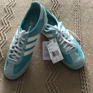 adidas Women's Teal and White SL 72 OG  w Sneakers